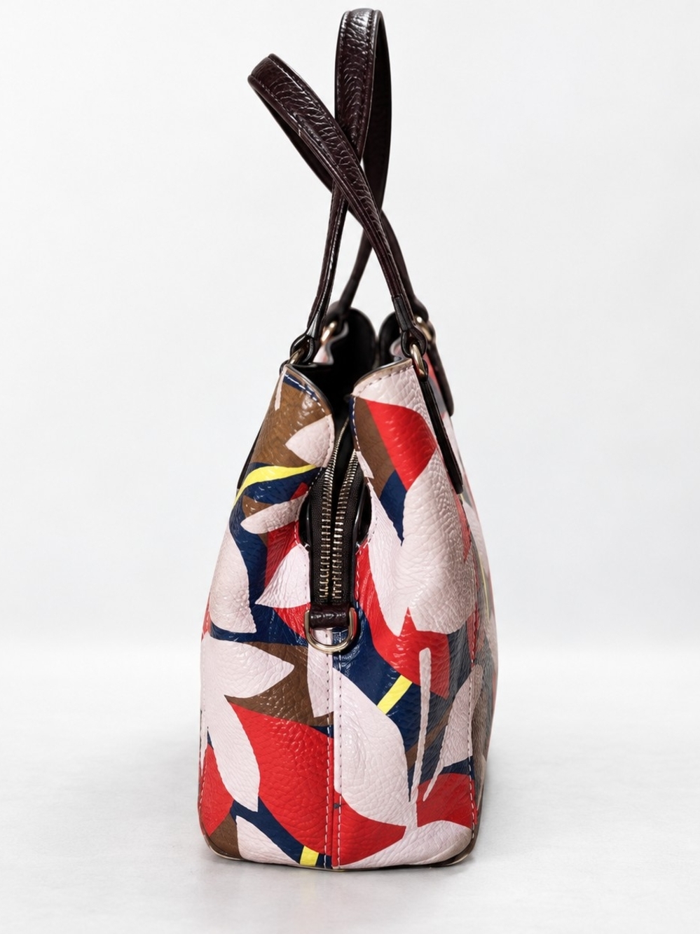 Kate Spade New York Multicolor Floral Leaf Print Tote Bag - Picture 7 of 12
